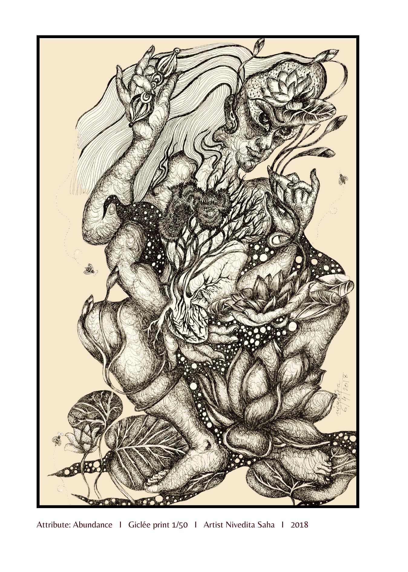 Abundance | Giclée print 1/50 | Artist Nivedita Saha | 2018