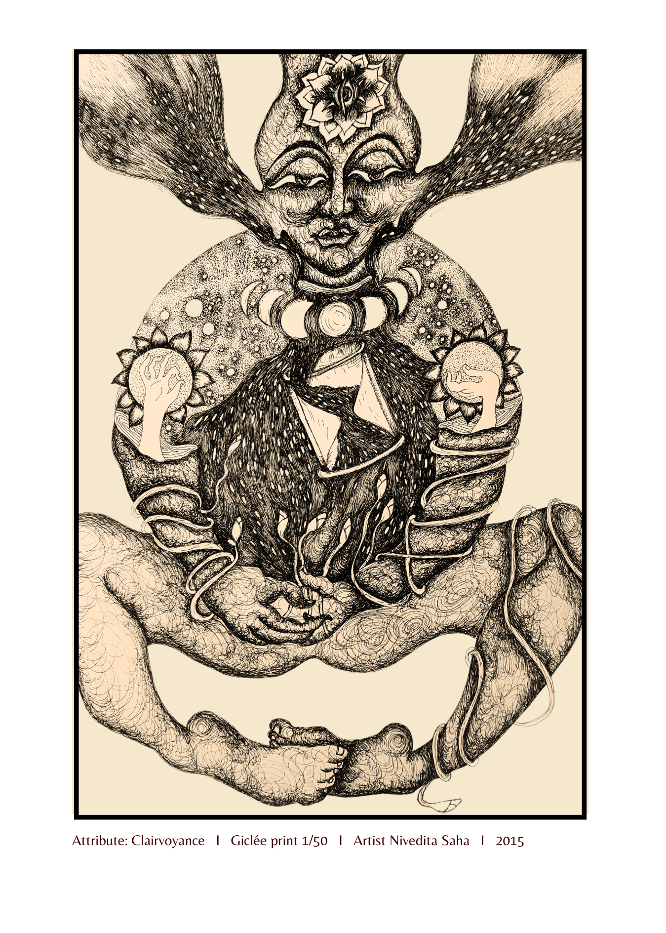 Clairvoyance | Giclée print 1/50 | Artist Nivedita Saha | 2015