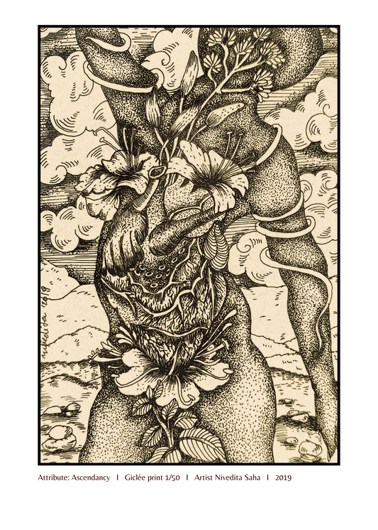 Ascendancy | Giclée print 1/50 | Artist Nivedita Saha | 2019